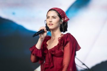 A variety of summer hairstyles featuring silk scarves worn as headbands, braids, ponytail ties, wraps and bandanas.