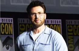 Chris Evans discussing fatherhood and his changing career priorities during a public appearance.