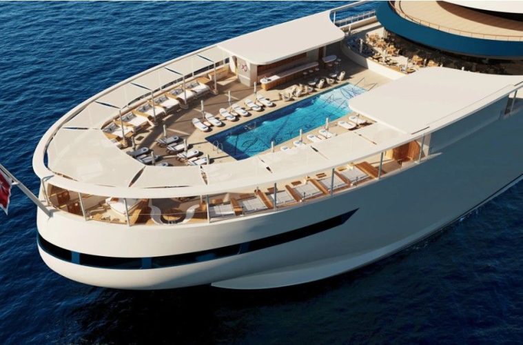 Four Seasons I yacht dining experience featuring elegant cuisine, premium drinks and luxury restaurant interiors at sea.