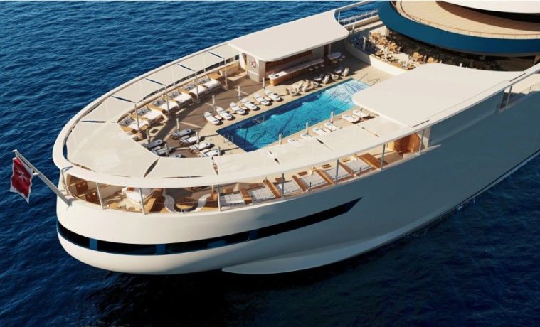 Four Seasons I yacht dining experience featuring elegant cuisine, premium drinks and luxury restaurant interiors at sea.