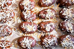 Whole Medjool dates and candy-style date snacks displayed as a naturally sweet alternative to traditional desserts.
