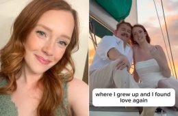 Shay Martin smiles in a photo celebrating her remarriage one year after the passing of her late husband, Tanner Martin.