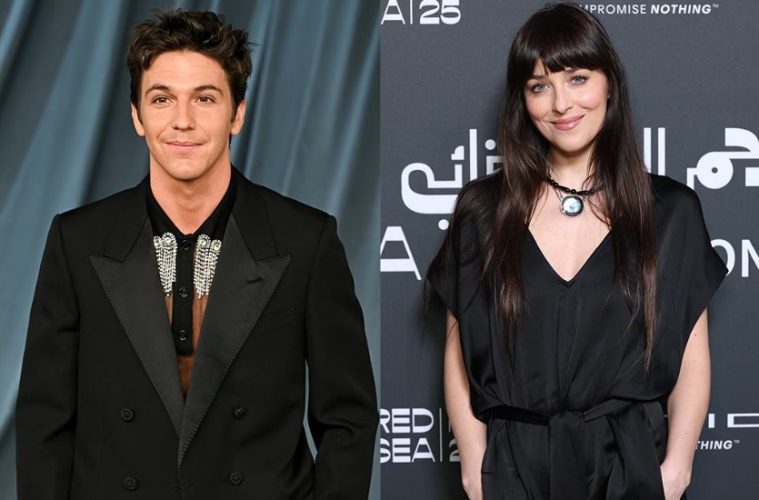 Dakota Johnson and Role Model pictured during their relationship before reports emerged that the couple had split.