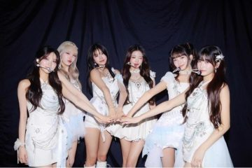 The members of IVE perform on stage during their SHOW WHAT I AM world tour.