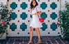 A selection of chic Labor Day weekend outfits featuring dresses, shorts, skirts, lightweight layers and polished summer accessories.