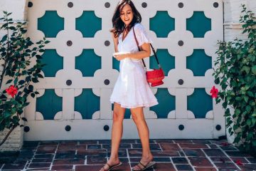 A selection of chic Labor Day weekend outfits featuring dresses, shorts, skirts, lightweight layers and polished summer accessories.