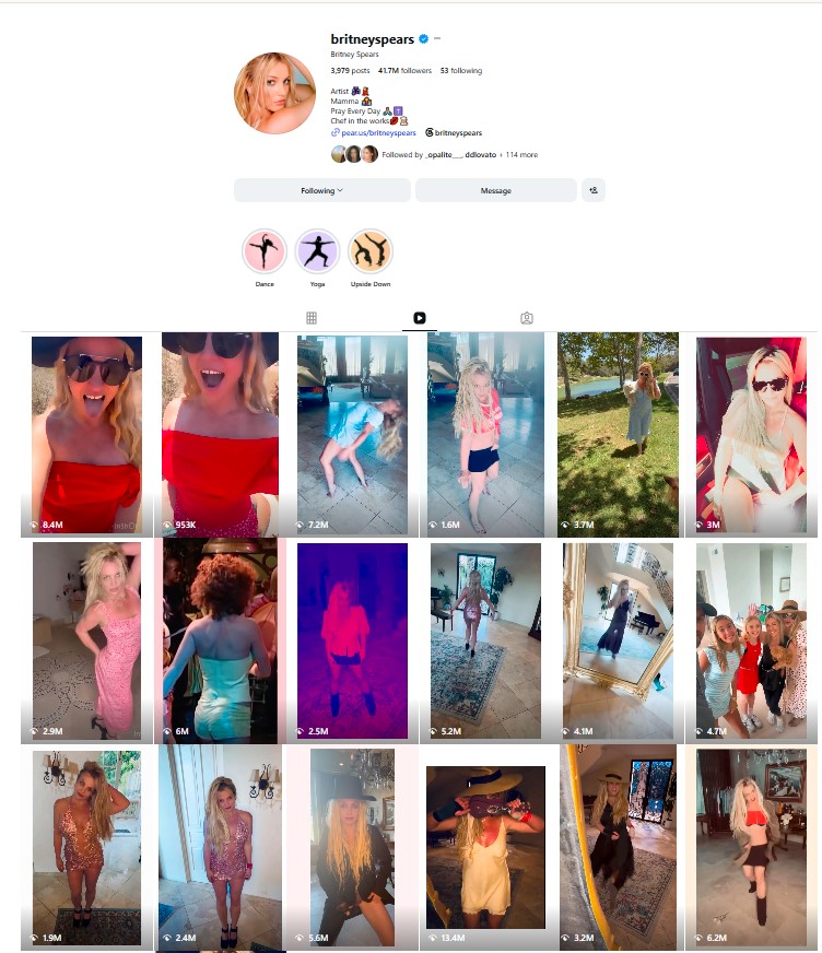 Britney Spears Instagram