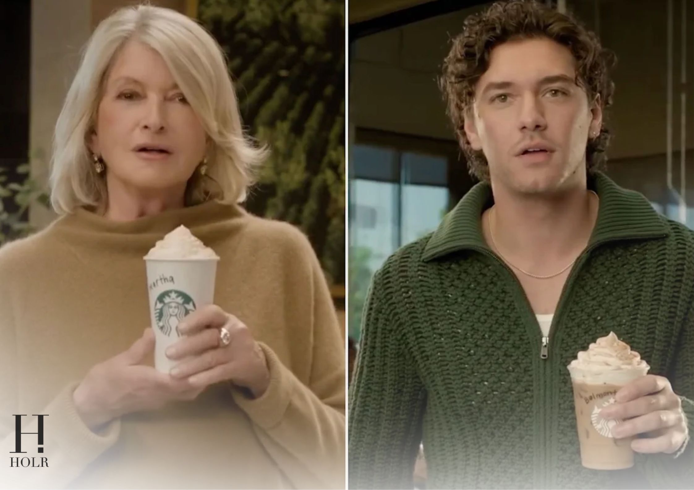 Martha Stewart Belmont Cameli Starbucks Ad