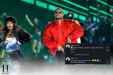 Usher performs during his Raymond & Brown Tour amid viral clone rumors