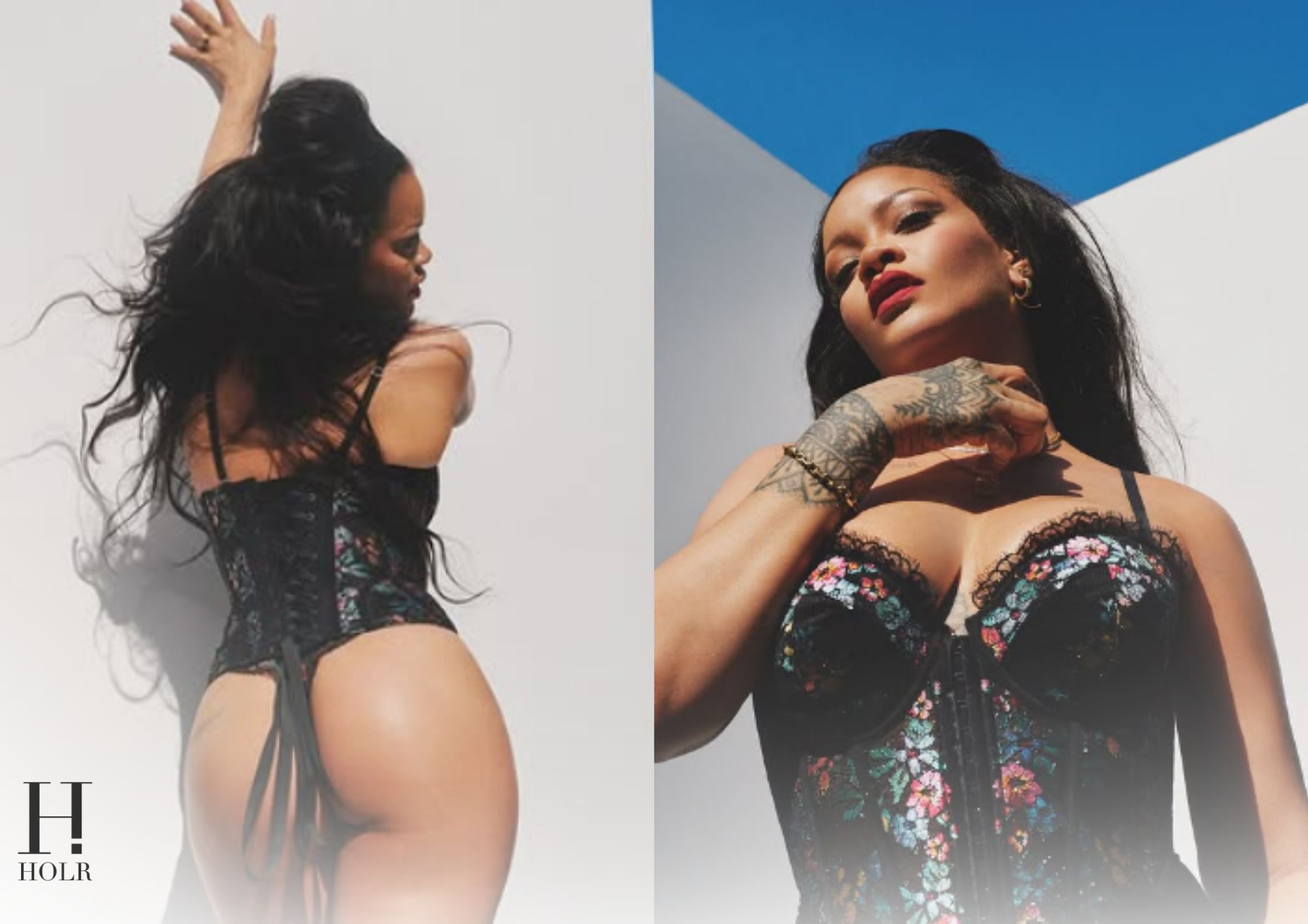 Rihanna sharing summer photos on Instagram