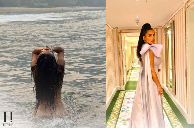 Salma Hayek Celebrates New Decade With Carefree Ocean Dip