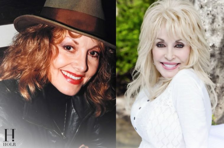 Dolly Parton and sister Stella Parton together at a public event