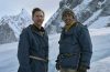 Genden Phuntsok and Tom Hiddleston appear as Tenzing Norgay and Edmund Hillary in a snow-covered scene from the film Tenzing.